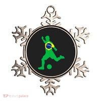 Brazil Flag Soccer Jersey Brasil Futbol Ornament thumb 0