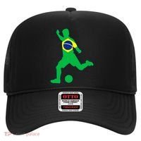 Brazil Flag Soccer Jersey Brasil Futbol Hat thumb 0