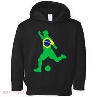 Brazil Flag Soccer Jersey Brasil Futbol Toddler Hoodie thumb 0