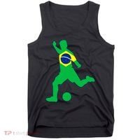Brazil Flag Soccer Jersey Brasil Futbol Tank Top thumb 0