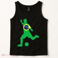 Brazil Flag Soccer Jersey Brasil Futbol Tank Top thumb 2