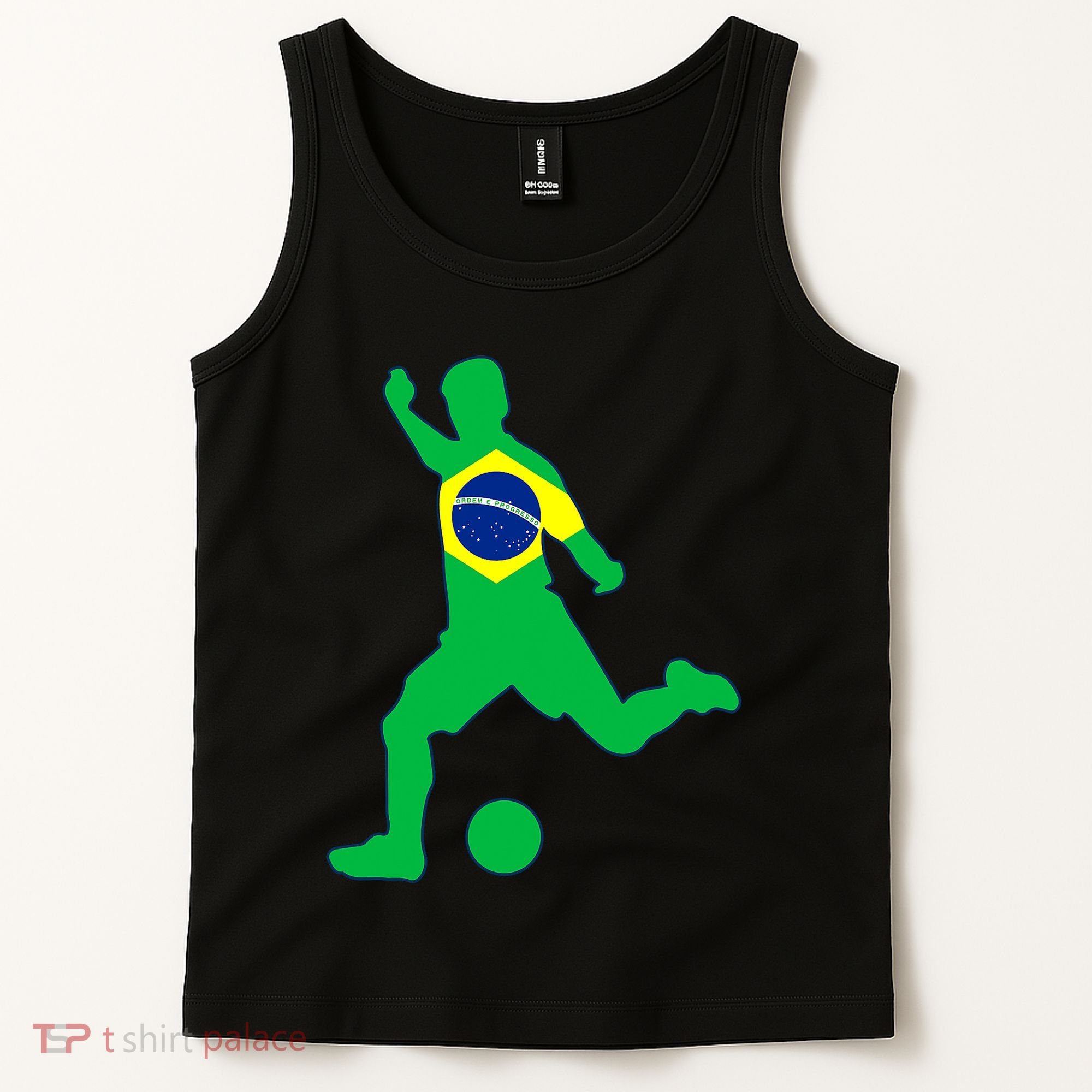 Brazil Flag Soccer Jersey Brasil Futbol Tank Top