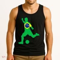 Brazil Flag Soccer Jersey Brasil Futbol Tank Top thumb 3