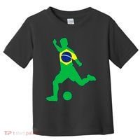 Brazil Flag Soccer Jersey Brasil Futbol Toddler T-Shirt thumb 0