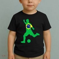 Brazil Flag Soccer Jersey Brasil Futbol Toddler T-Shirt thumb 2
