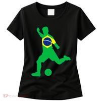 Brazil Flag Soccer Jersey Brasil Futbol Women's T-Shirt thumb 0