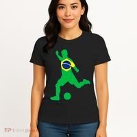 Brazil Flag Soccer Jersey Brasil Futbol Women's T-Shirt thumb 4