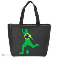 Brazil Flag Soccer Jersey Brasil Futbol Tote Bag thumb 0