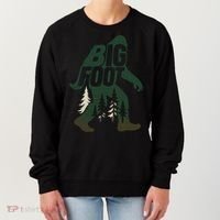 Bigfoot Forest Silhouette Retro Cryptid Wilderness Women's Sweatshirt thumb 0