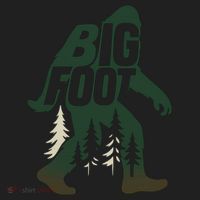 Bigfoot Forest Silhouette Retro Cryptid Wilderness Women's Sweatshirt thumb 2