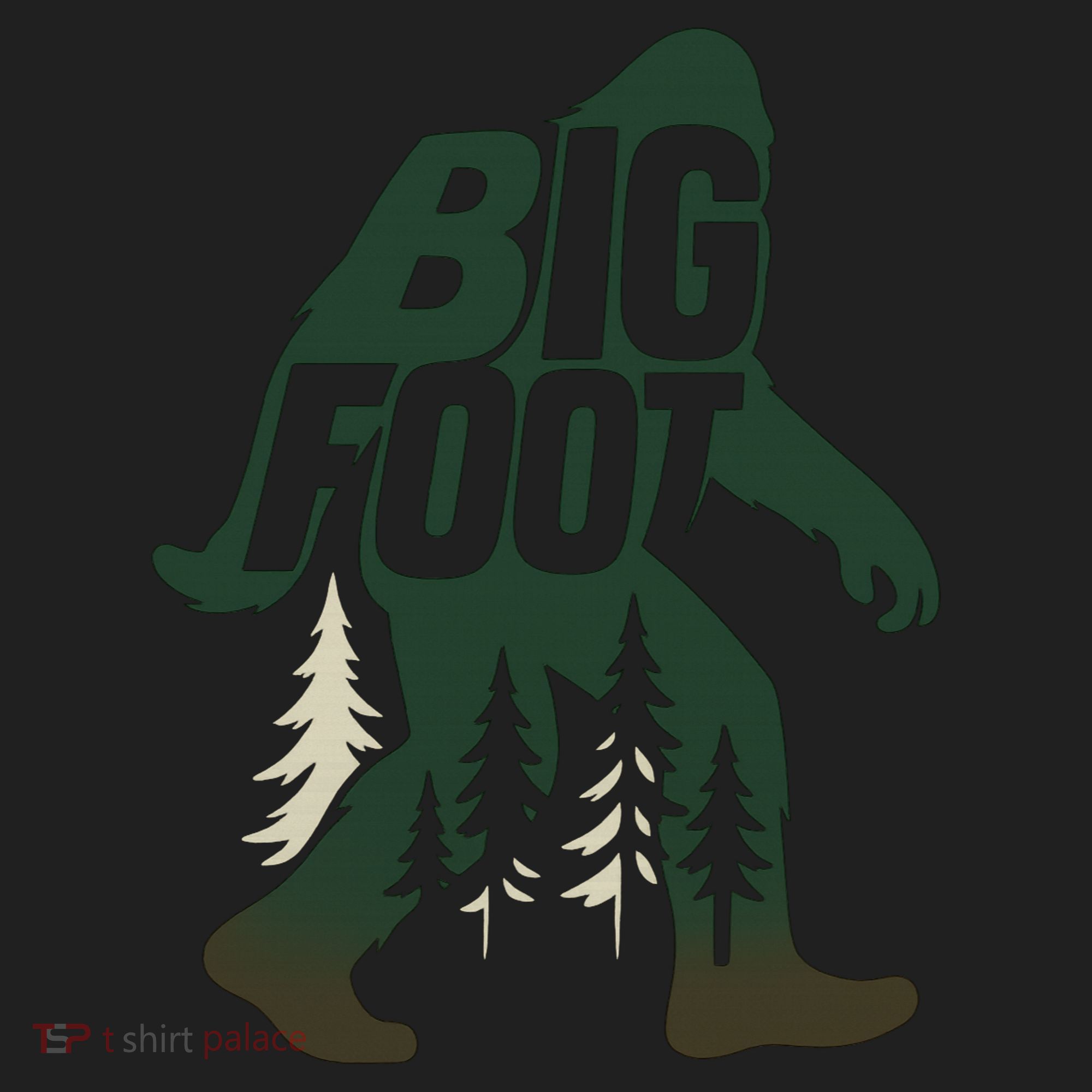 Bigfoot Forest Silhouette Retro Cryptid Wilderness Women's Sweatshirt
