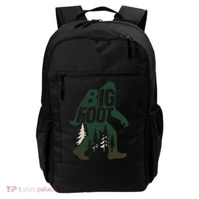 Bigfoot Forest Silhouette Retro Cryptid Wilderness Backpack