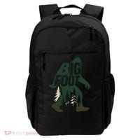 Bigfoot Forest Silhouette Retro Cryptid Wilderness Backpack thumb 0