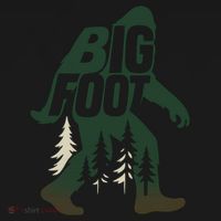 Bigfoot Forest Silhouette Retro Cryptid Wilderness Backpack thumb 2