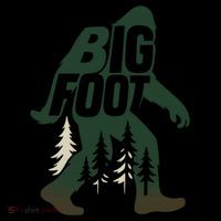 Bigfoot Forest Silhouette Retro Cryptid Wilderness Toddler Hoodie thumb 2