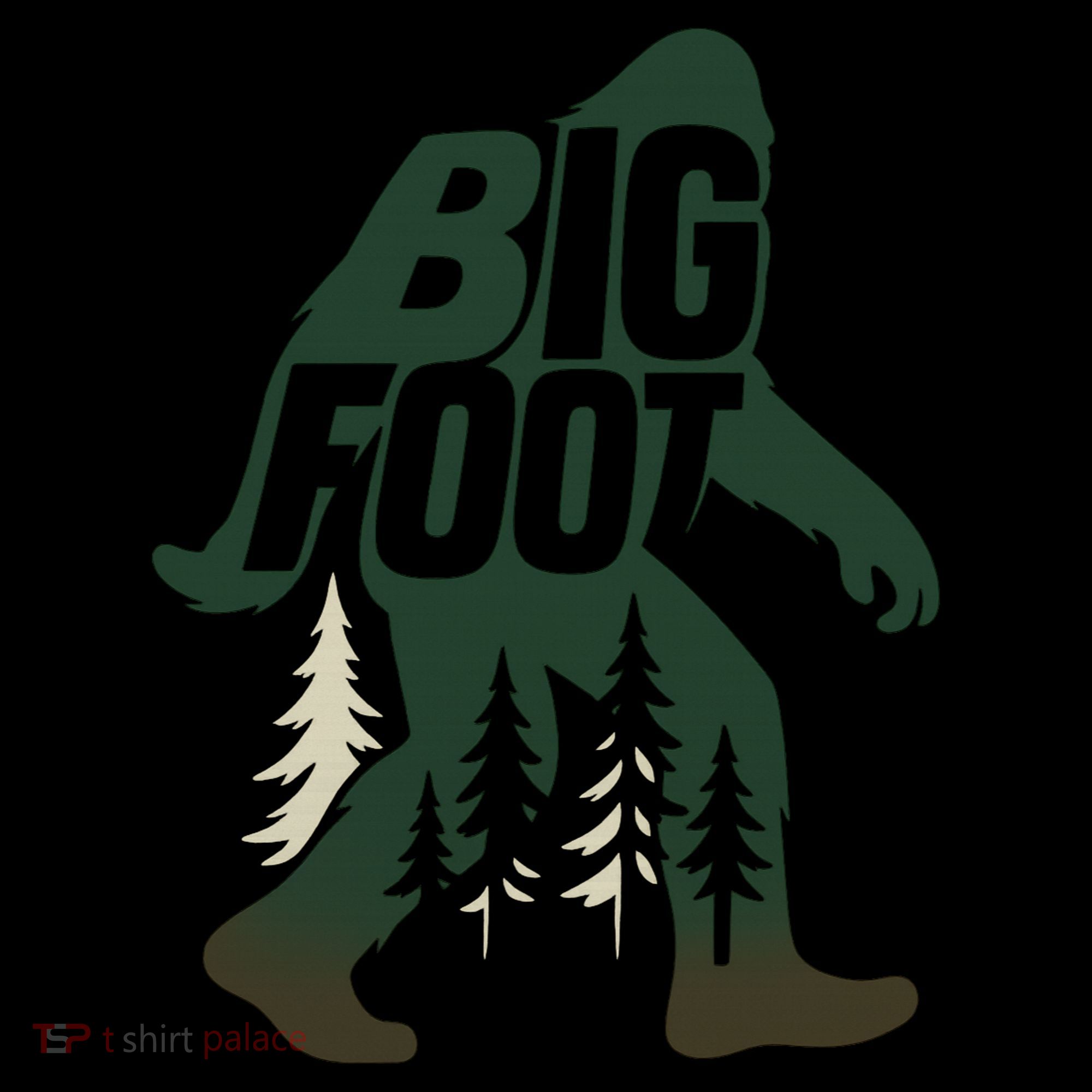 Bigfoot Forest Silhouette Retro Cryptid Wilderness Tote Bag