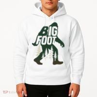 Bigfoot Forest Silhouette Retro Cryptid Wilderness Hoodie thumb 2