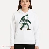 Bigfoot Forest Silhouette Retro Cryptid Wilderness Hoodie thumb 5