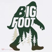 Bigfoot Forest Silhouette Retro Cryptid Wilderness Hoodie thumb 7
