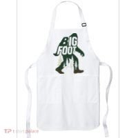 Bigfoot Forest Silhouette Retro Cryptid Wilderness Apron thumb 0