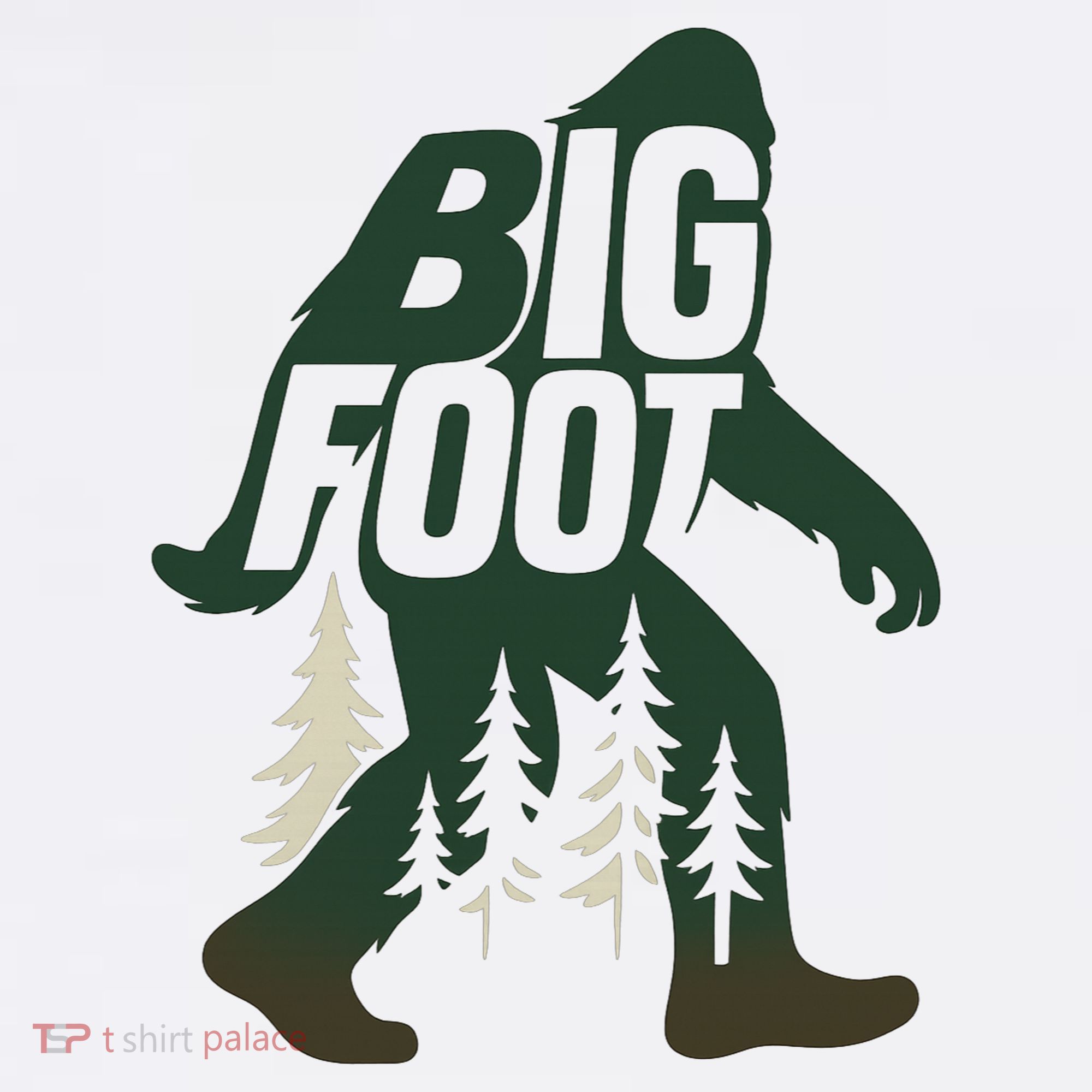 Bigfoot Forest Silhouette Retro Cryptid Wilderness Apron