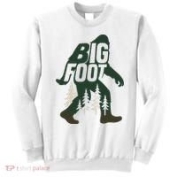 Bigfoot Forest Silhouette Retro Cryptid Wilderness Sweatshirt thumb 0