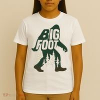Bigfoot Forest Silhouette Retro Cryptid Wilderness T-Shirt thumb 4
