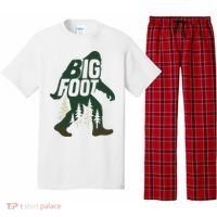 Bigfoot Forest Silhouette Retro Cryptid Wilderness Pajama Set thumb 0