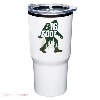 Bigfoot Forest Silhouette Retro Cryptid Wilderness Tumbler
