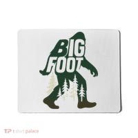 Bigfoot Forest Silhouette Retro Cryptid Wilderness Mousepad thumb 0