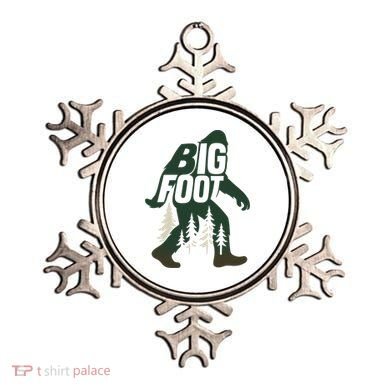Bigfoot Forest Silhouette Retro Cryptid Wilderness Ornament