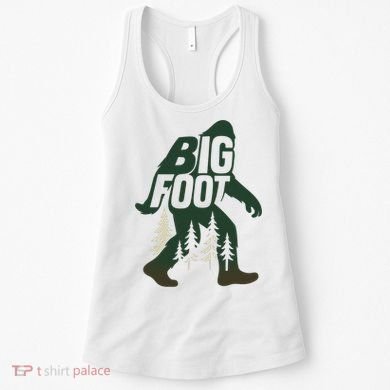 Bigfoot Forest Silhouette Retro Cryptid Wilderness Women's Tank Top