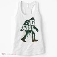 Bigfoot Forest Silhouette Retro Cryptid Wilderness Women's Tank Top thumb 0