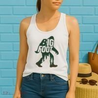 Bigfoot Forest Silhouette Retro Cryptid Wilderness Women's Tank Top thumb 2