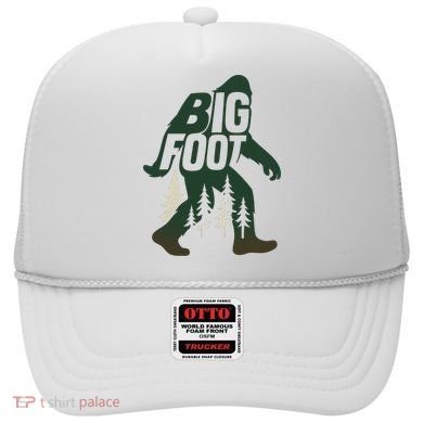Bigfoot Forest Silhouette Retro Cryptid Wilderness Hat