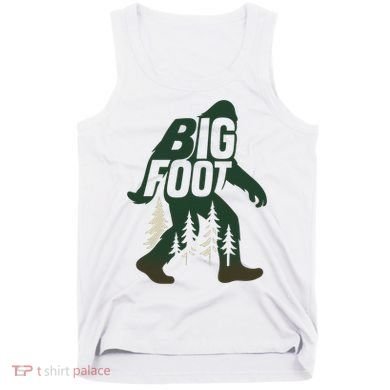 Bigfoot Forest Silhouette Retro Cryptid Wilderness Tank Top