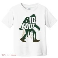 Bigfoot Forest Silhouette Retro Cryptid Wilderness Toddler T-Shirt thumb 0