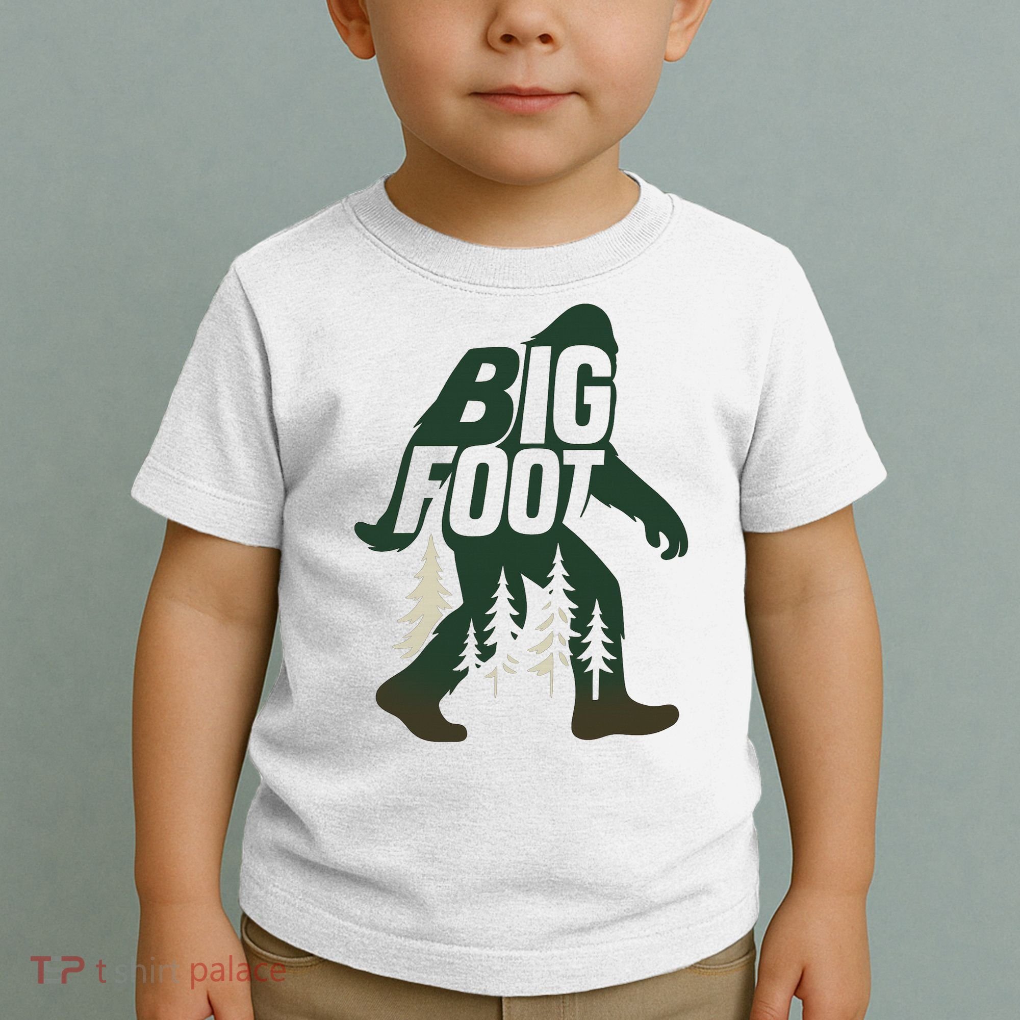 Bigfoot Forest Silhouette Retro Cryptid Wilderness Toddler T-Shirt