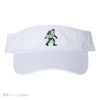 Bigfoot Forest Silhouette Retro Cryptid Wilderness Visor thumb 0