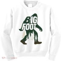 Bigfoot Forest Silhouette Retro Cryptid Wilderness Kids Sweatshirt thumb 0