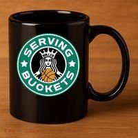 Basketball Funny Serving Buckets Great 11oz C Handle Ceramic Mug thumb 3