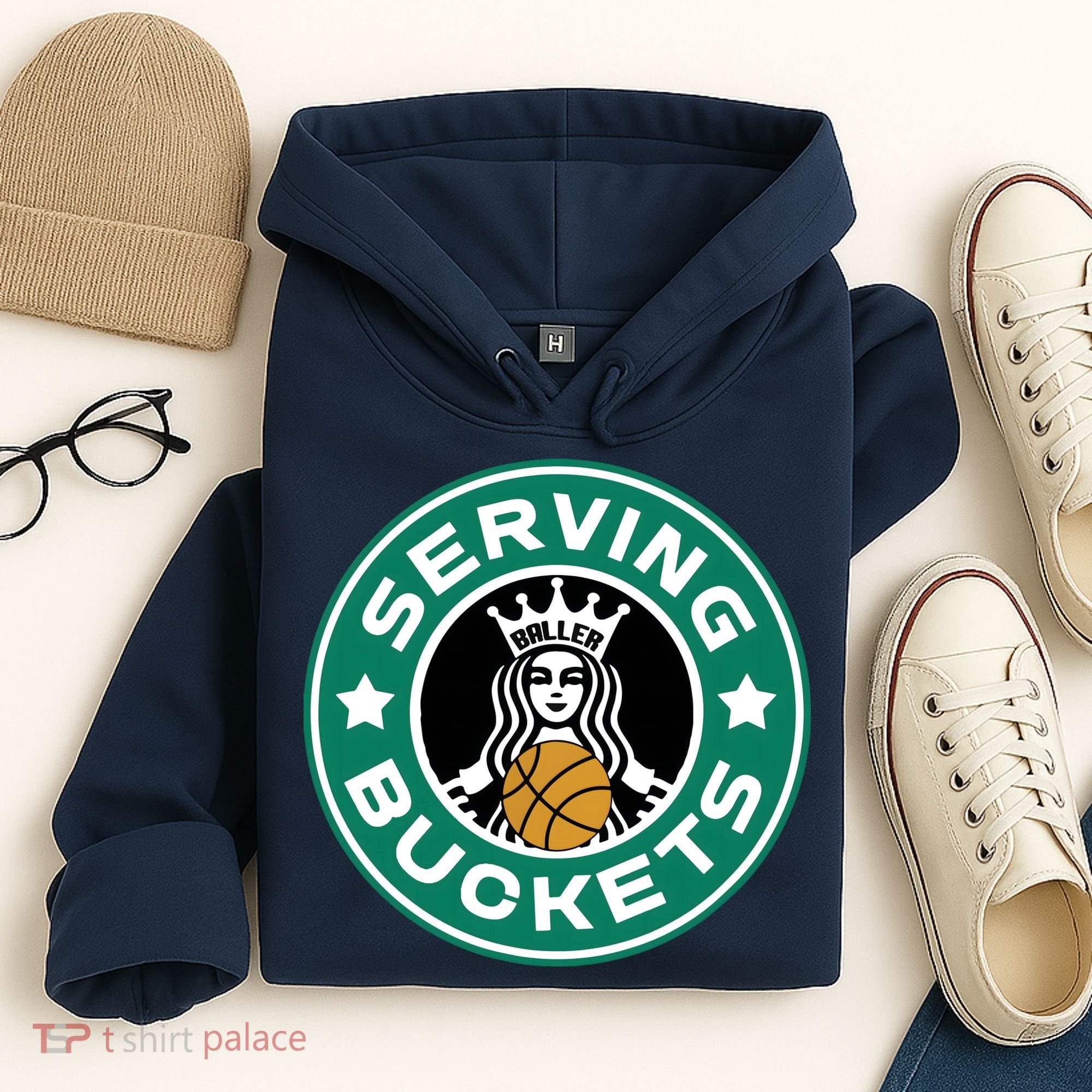Basketball Funny Serving Buckets Great Hoodie