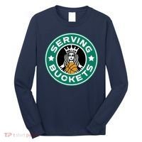 Basketball Funny Serving Buckets Great Long Sleeve Shirt thumb 0