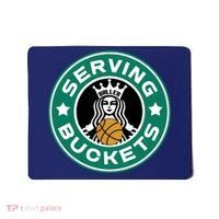 Basketball Funny Serving Buckets Great Mousepad thumb 0