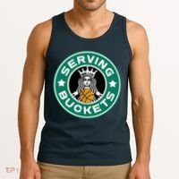 Basketball Funny Serving Buckets Great Tank Top thumb 3