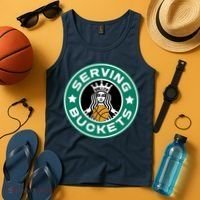 Basketball Funny Serving Buckets Great Tank Top thumb 4