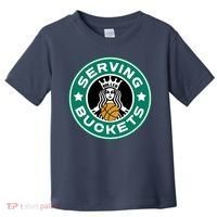Basketball Funny Serving Buckets Great Toddler T-Shirt thumb 0