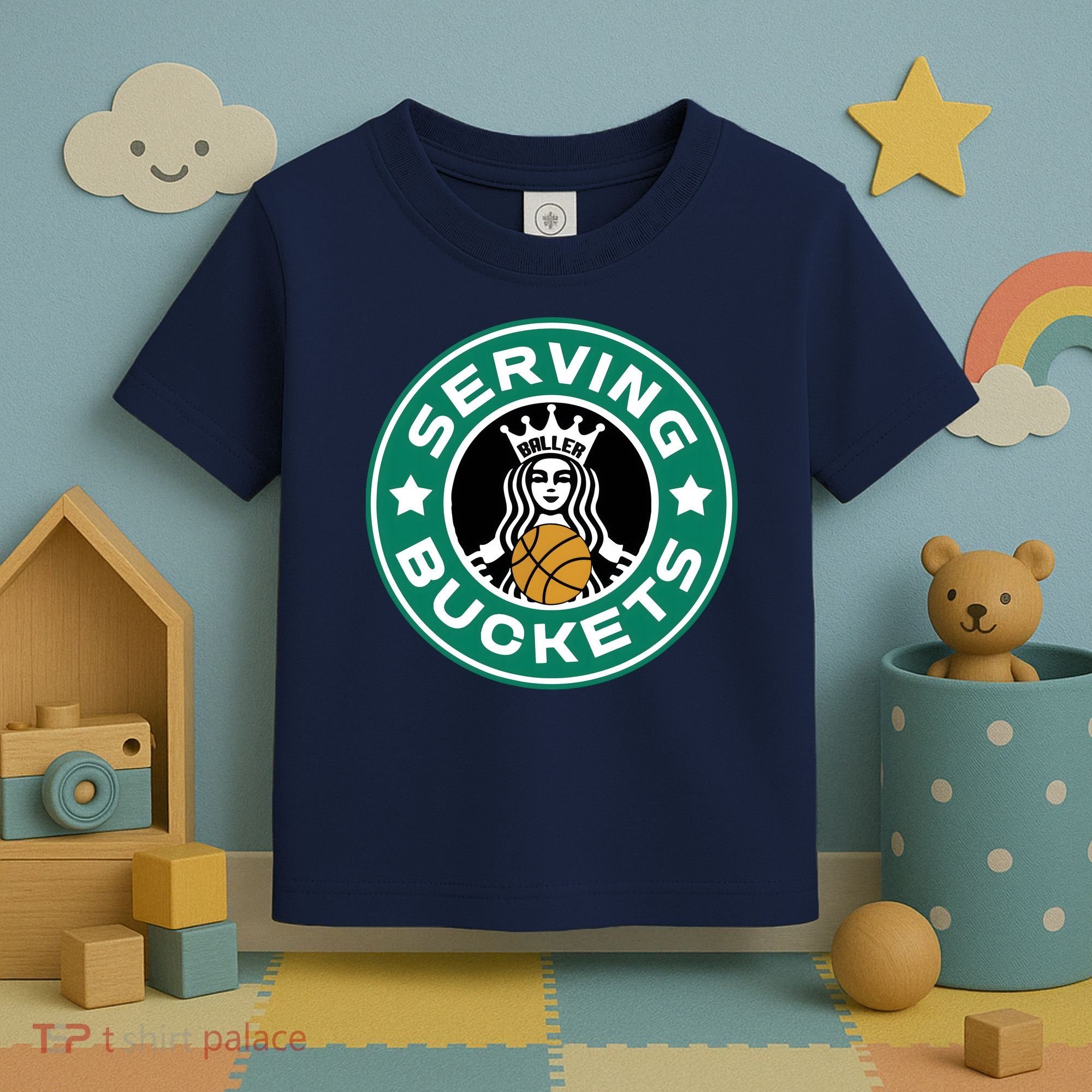 Basketball Funny Serving Buckets Great Toddler T-Shirt