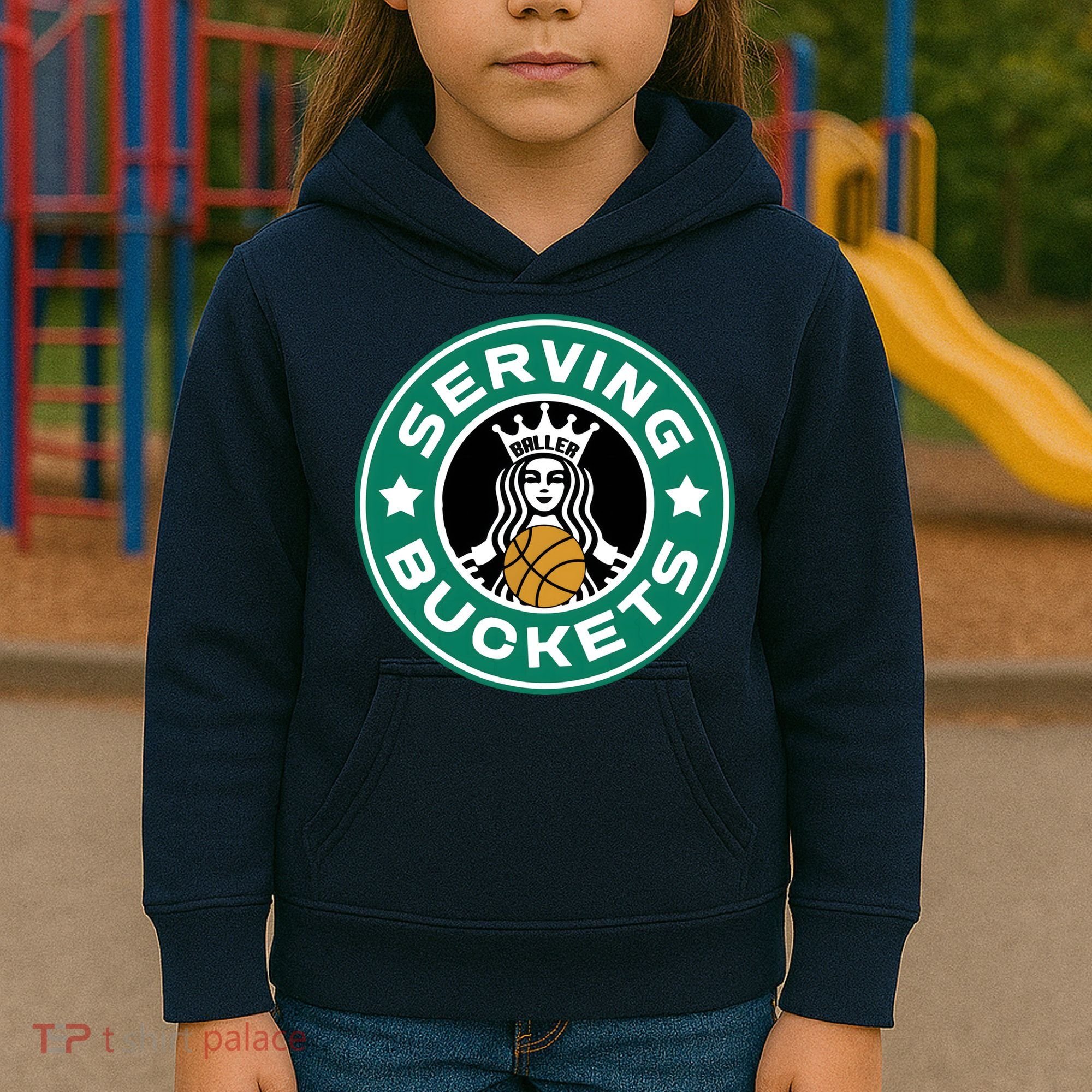 Basketball Funny Serving Buckets Great Kids Hoodie