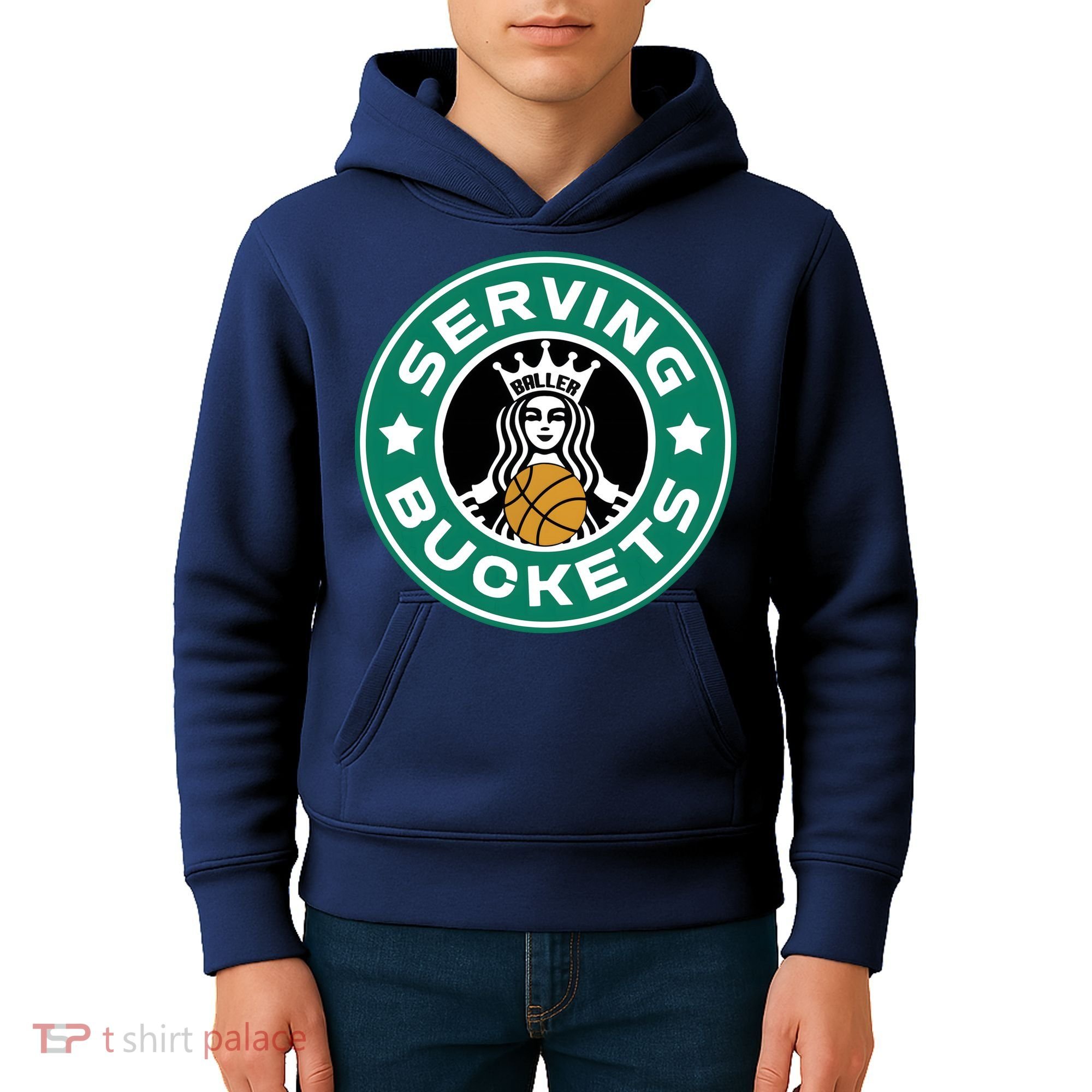 Basketball Funny Serving Buckets Great Kids Hoodie